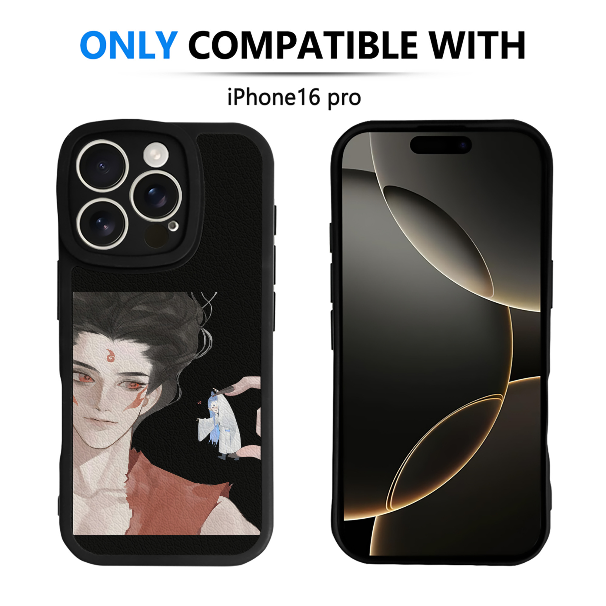 （画像用） Ne Zha 2 ナタ 魔童の大暴れ 【iPhone 16シリーズ対応】シリコンスマホケース（レザー調） 材質：シリコン